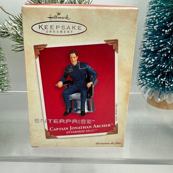 Hallmark Keepsake Ornament Captain Jonathan Archer Star Trek Enterprise NX-01 - Picture 1 of 9